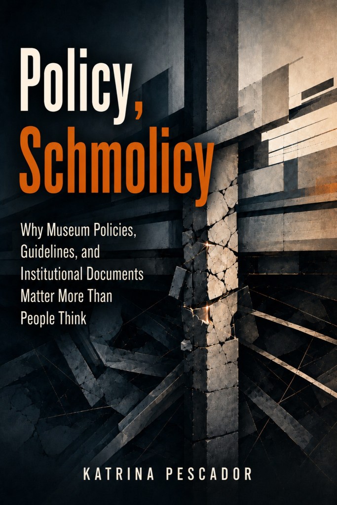 Book cover for Policy, Schmolicy by Katrina Pescador